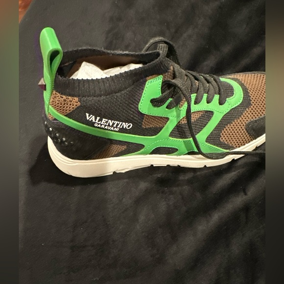 Valentino Garavani Sound High Knit Mesh & Leather sneakers. Offers welcome - Picture 5 of 7